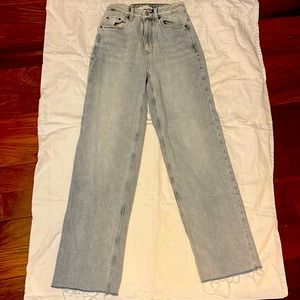 PACSUN Denim blue jeans 90’s Boyfriend size 24, 30” inseam